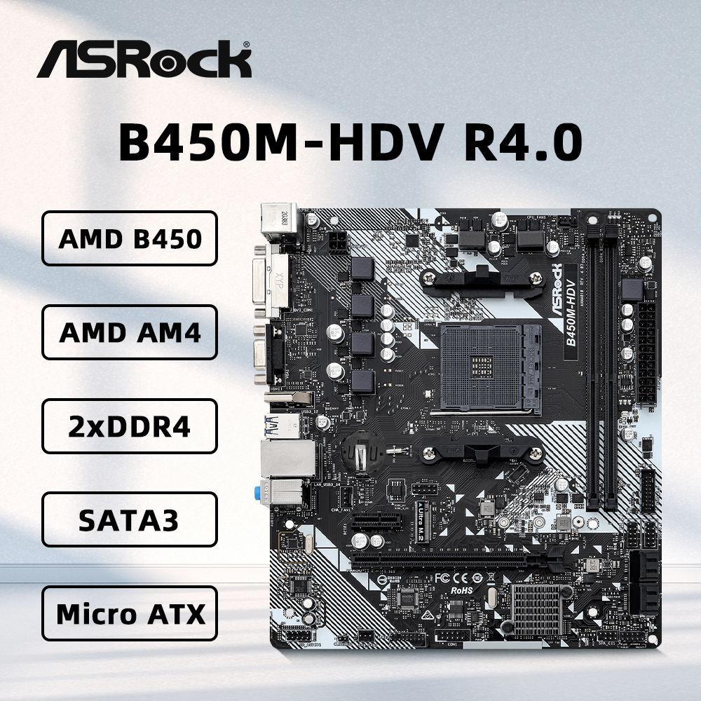 Home Cooking Videos - ASROCK B450M-HDV R4.0 Motherboard Support 5800X3D