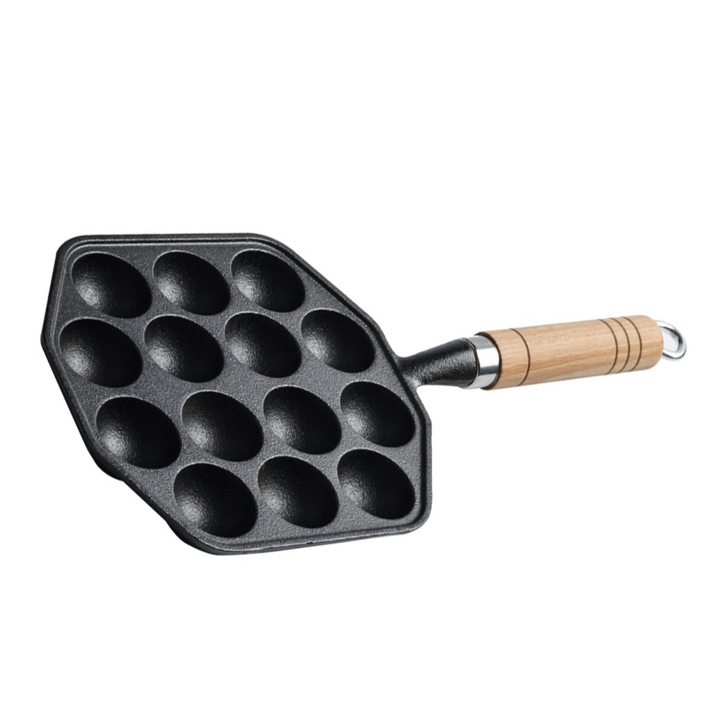 Takoyaki Pan Cast - Cake Cooking Tool Cast Iron Takoyaki
