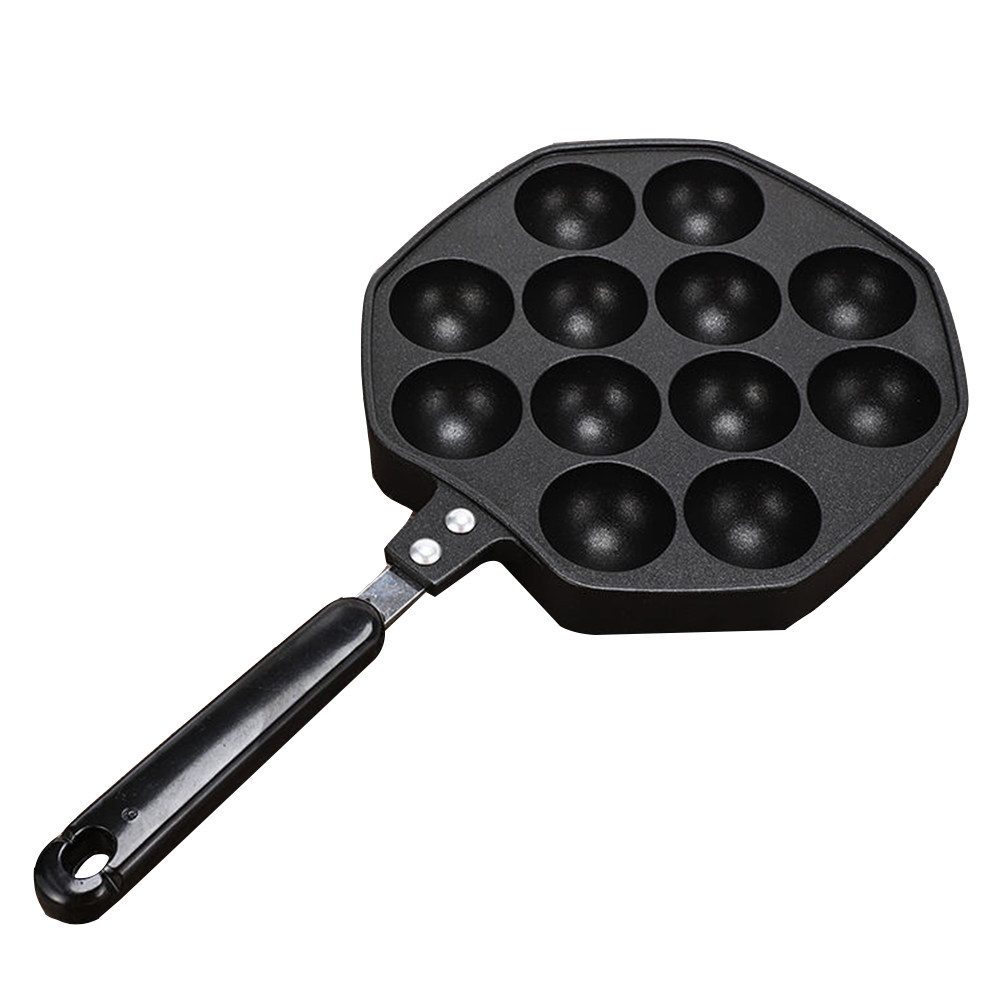 Takoyaki Pan Cast - 1Pcs Octopus Balls Mold Nonstick Black