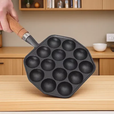 Takoyaki Pan Cast - Induction Iron Home Cast Gift Stove