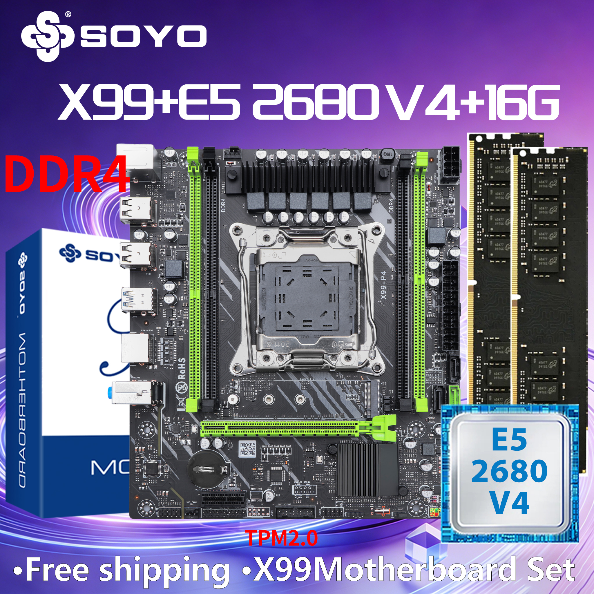 Home Cooking Videos - Gaming Motherboard Dual SOYO X99 Intel