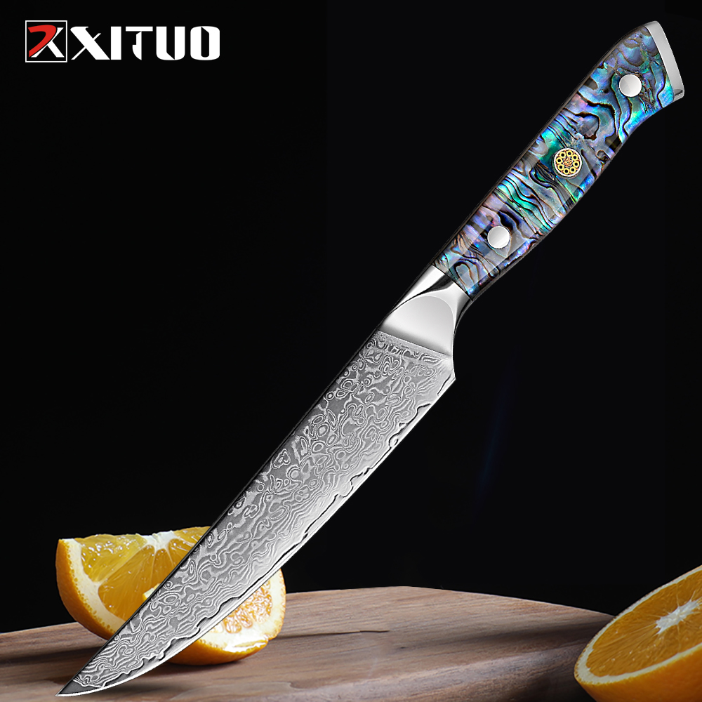 Home Cooking In Japanese - Japanese Damascus Steel Utility Fruit knife