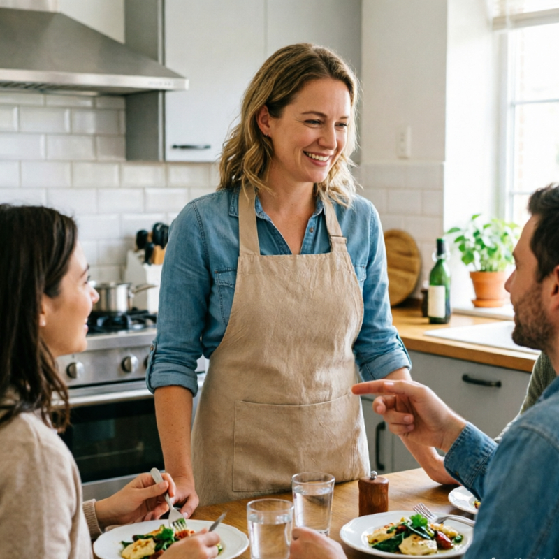 Japanese Kitchen Apron, Home D - Home Cooking In Japanese recension och pris