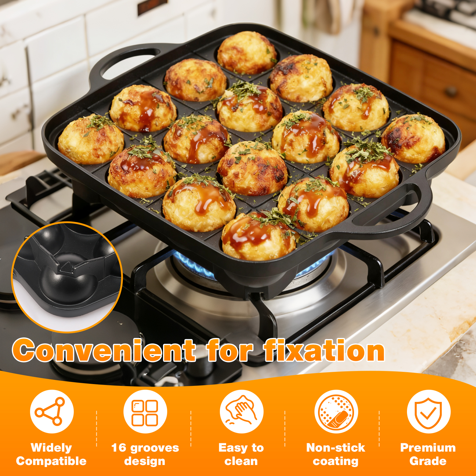 Takoyaki Pan Nonstick Japanese - Takoyaki Pan Cast recension och pris