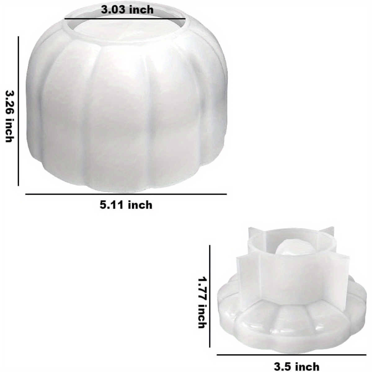 5'' Large Pumpkin Jar Mold, Ha - Idli Steamer Mold recension och pris