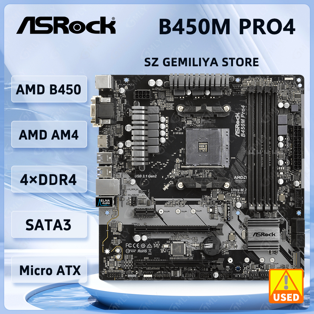 ASROCK B450M B450 Motherboard  - Home Cooking Videos recension och pris