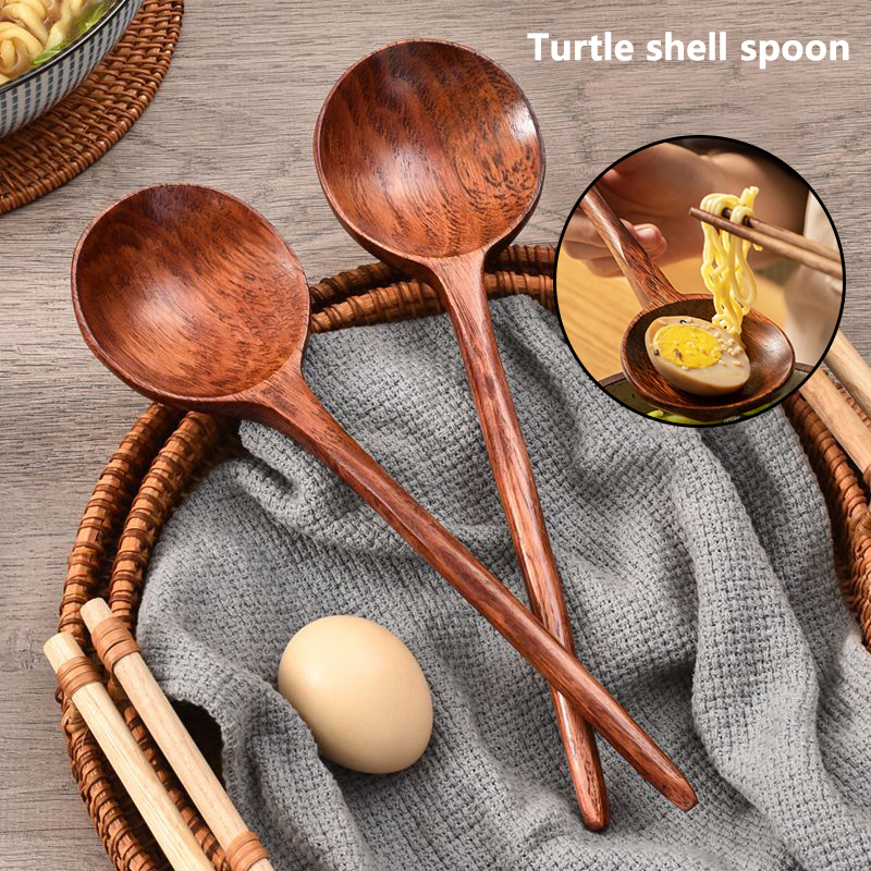 Long Handle Ramen Wooden Spoon - Home Cooking In Japanese recension och pris