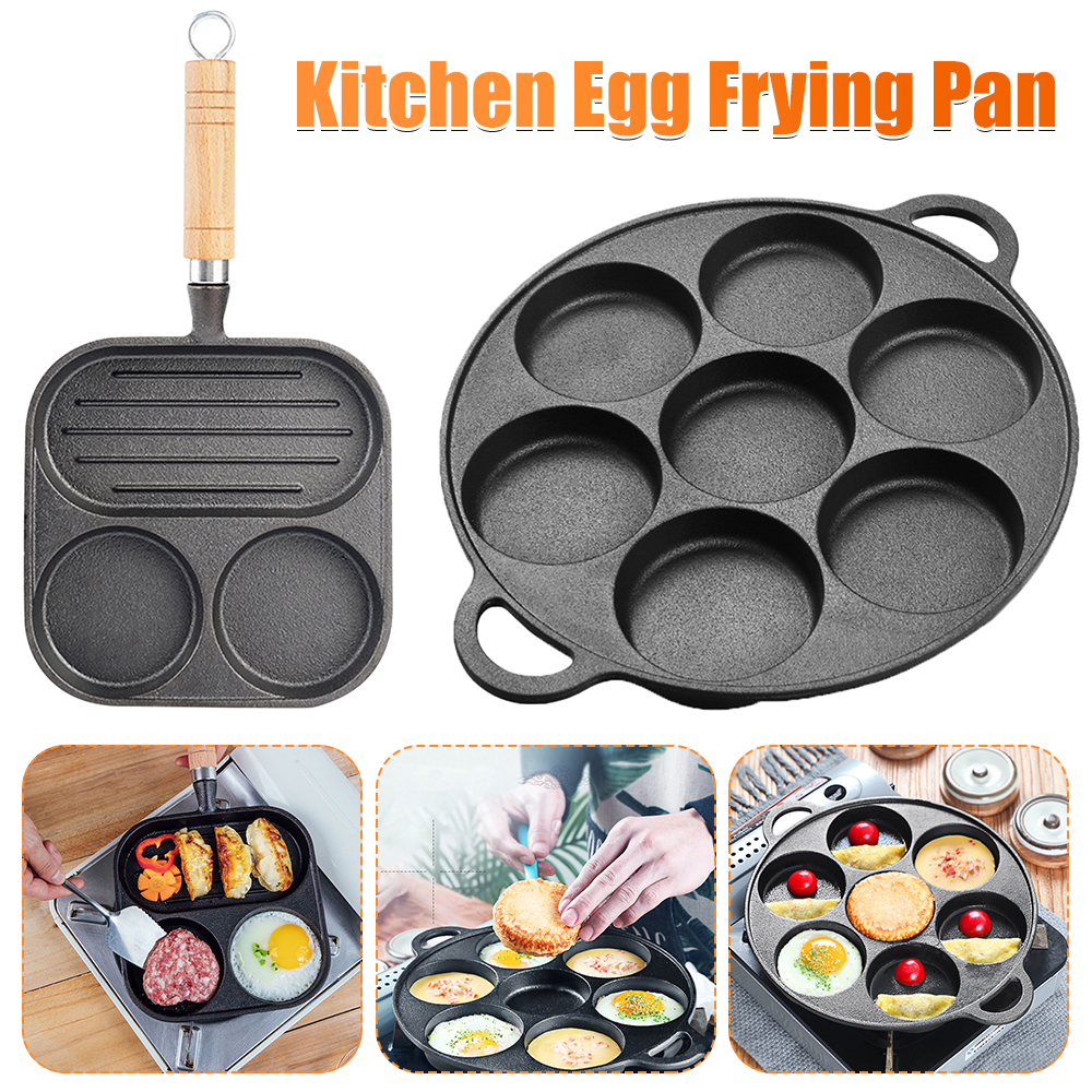7-3 Hole Non-Stick Kitchen Coo - Takoyaki Pan Cast recension och pris