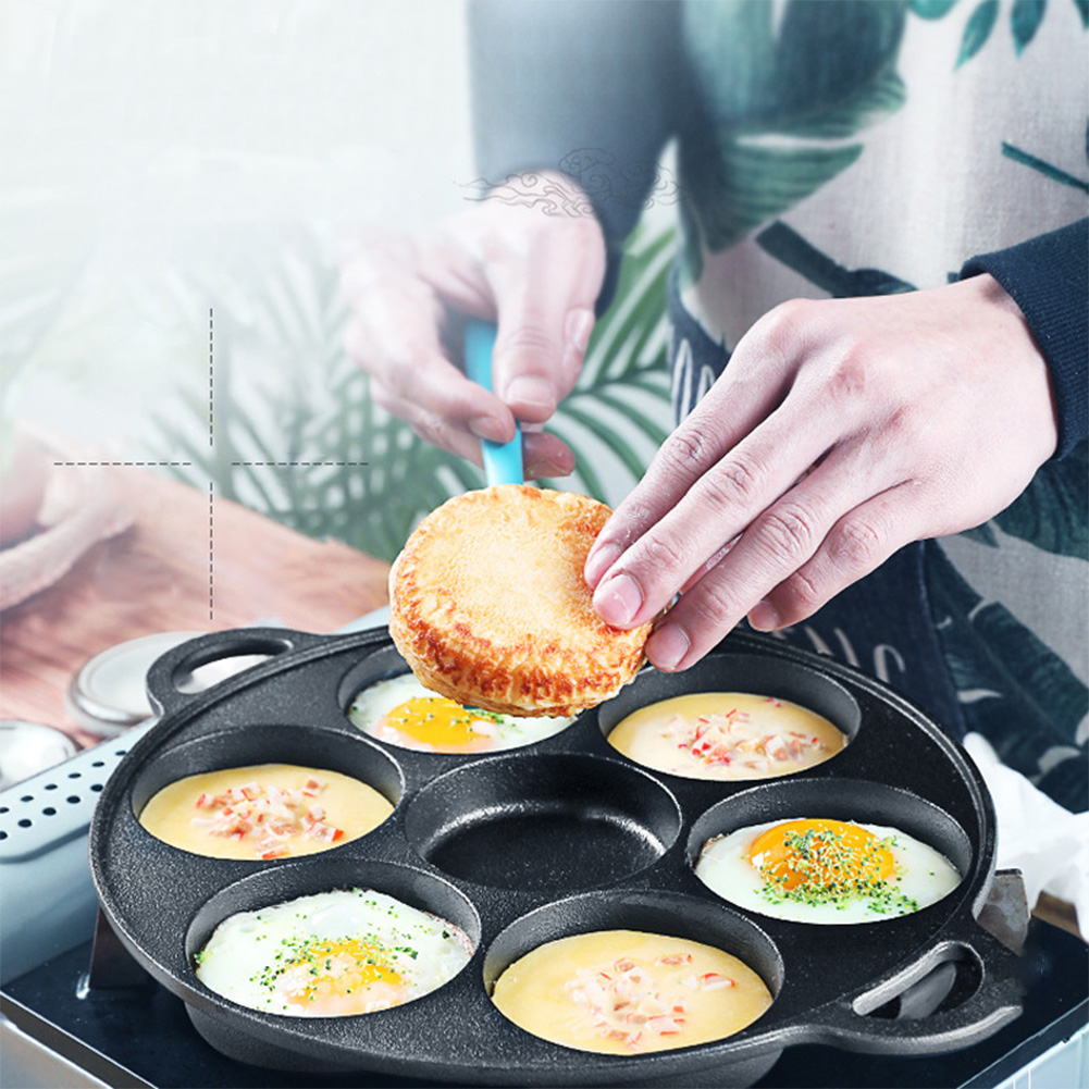 7-3 Hole Non-Stick Kitchen Coo - Takoyaki Pan Cast recension och pris