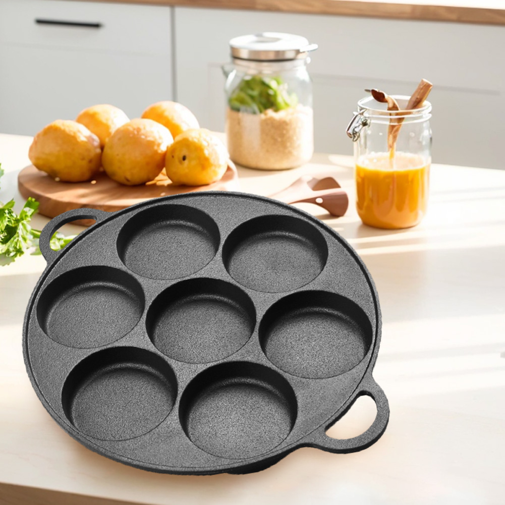 7-3 Hole Non-Stick Kitchen Coo - Takoyaki Pan Cast recension och pris