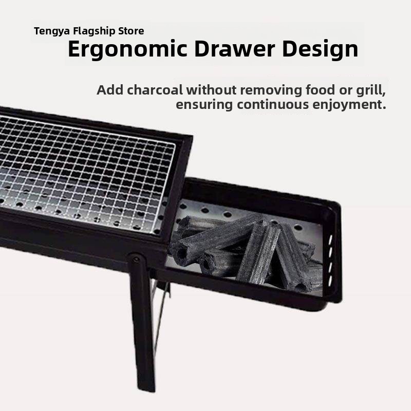 Thickened Portable Outdoor BBQ - Home Cooking In Japanese recension och pris