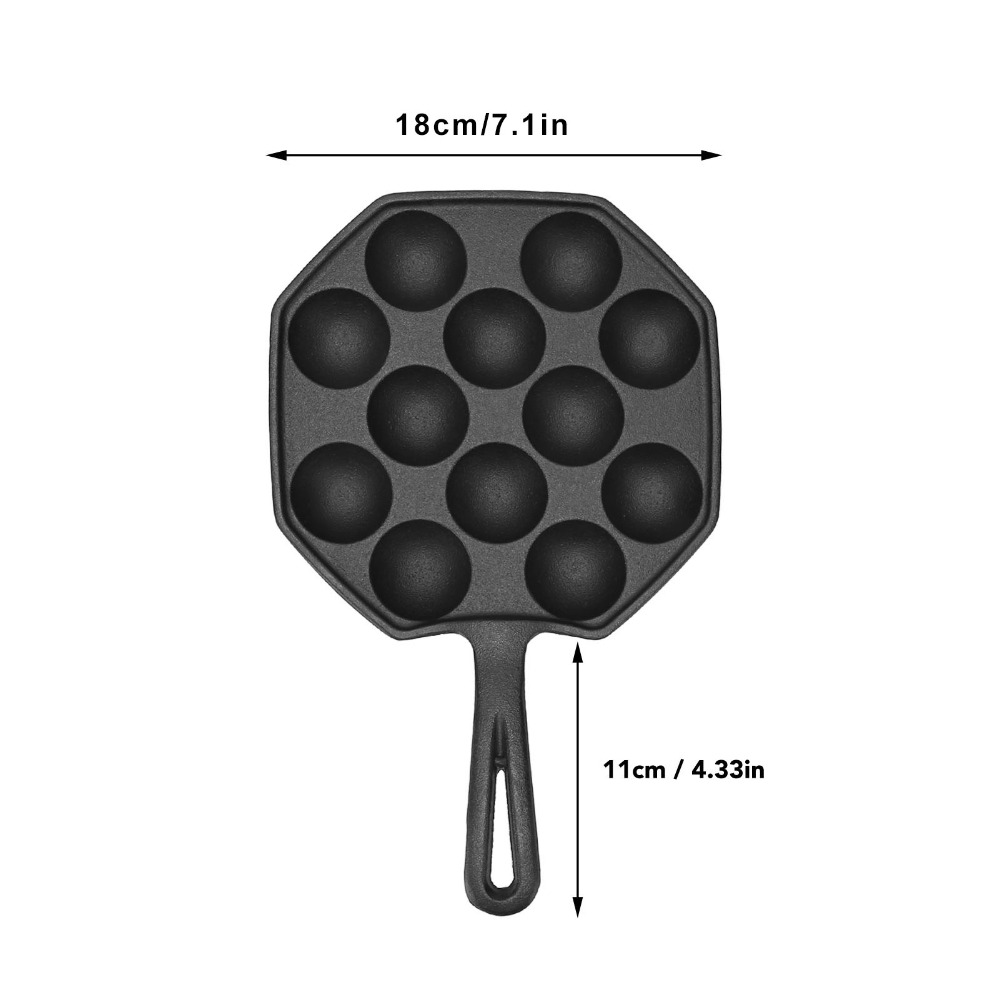 Cast Iron Egg Puff Frying Pan  - Takoyaki Pan Cast recension och pris