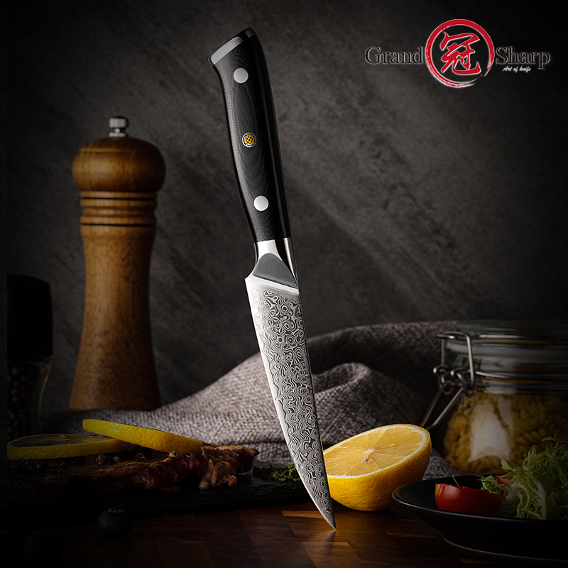Grandsharp 4Pcs Damascus Steak - Home Cooking In Japanese recension och pris