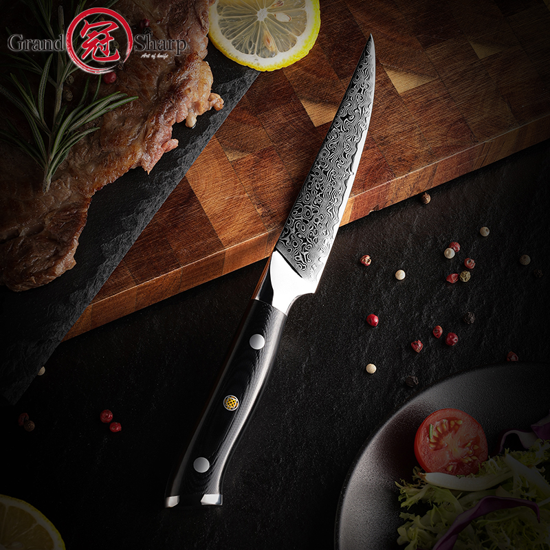 Grandsharp 4Pcs Damascus Steak - Home Cooking In Japanese recension och pris