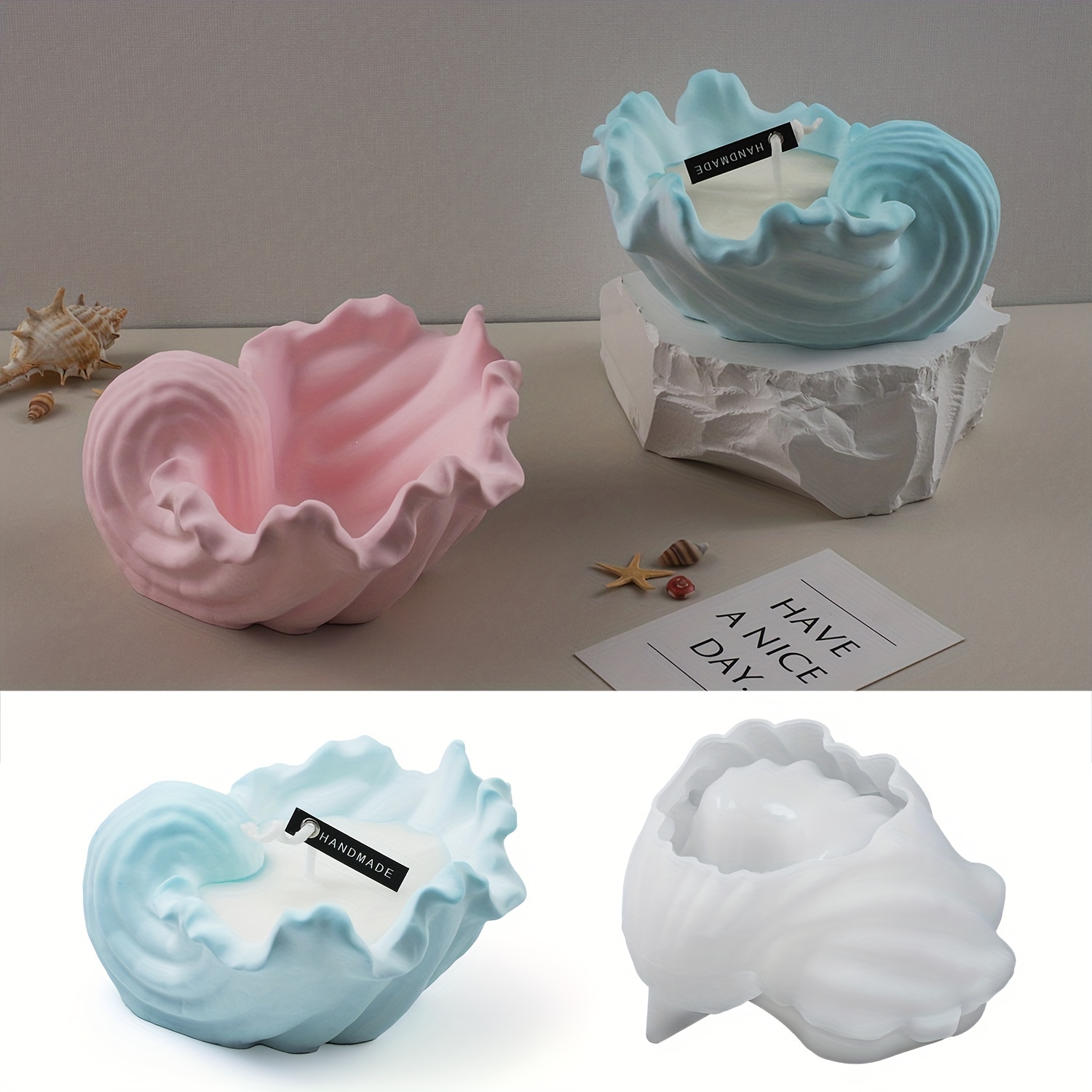 Concrete Shell Candle Cup Sili - Idli Steamer Mold recension och pris