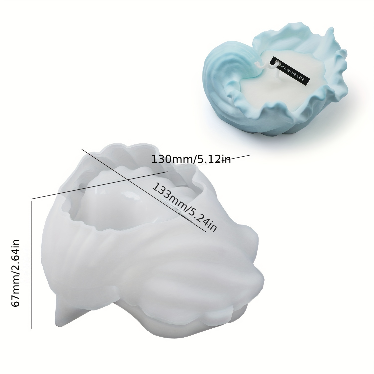 Concrete Shell Candle Cup Sili - Idli Steamer Mold recension och pris