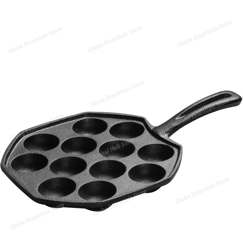 12 Hole Takoyaki Pan Wooden Ha - Takoyaki Pan Cast recension och pris
