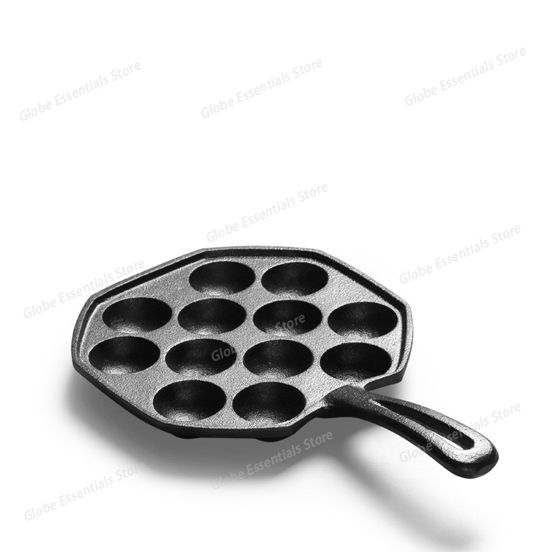 12 Hole Takoyaki Pan Wooden Ha - Takoyaki Pan Cast recension och pris