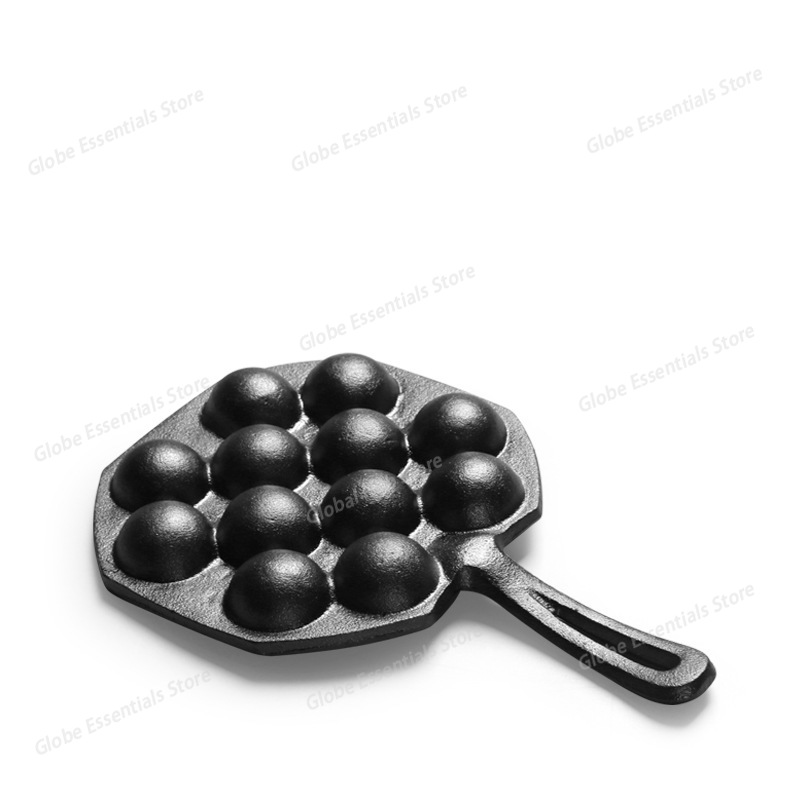 12 Hole Takoyaki Pan Wooden Ha - Takoyaki Pan Cast recension och pris
