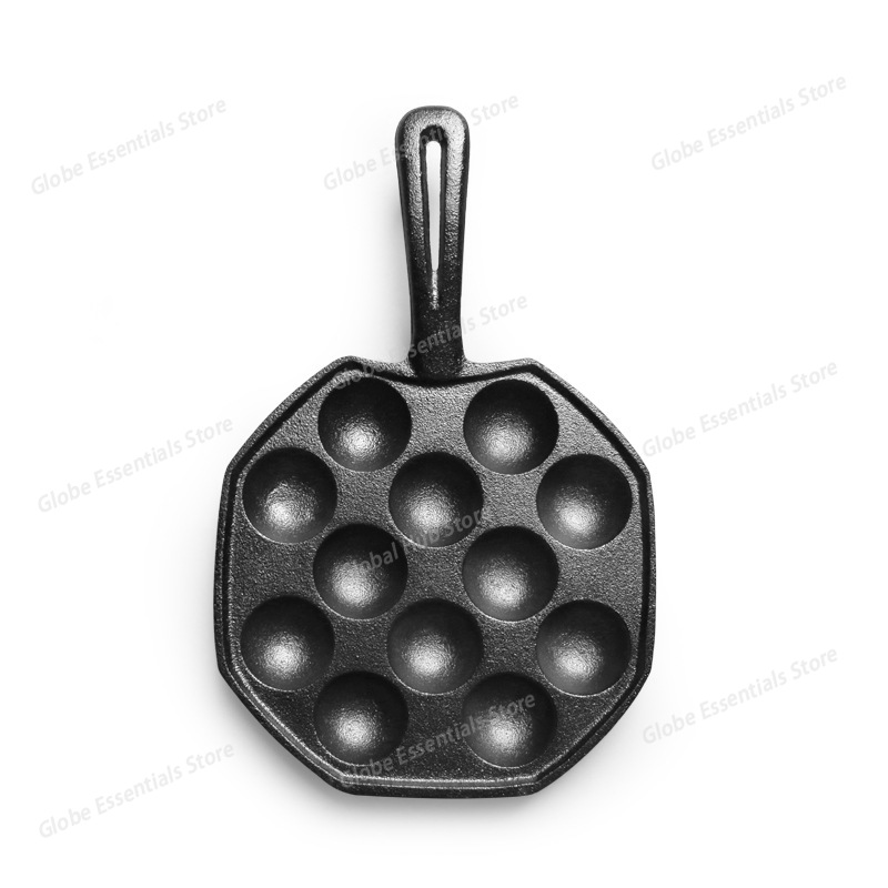 12 Hole Takoyaki Pan Wooden Ha - Takoyaki Pan Cast recension och pris