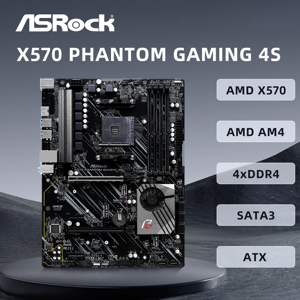 ASRock X570 Phantom Gaming 4S  - Home Cooking Videos recension och pris