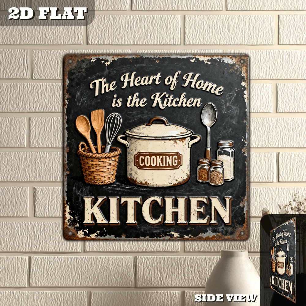 Vintage Metal Kitchen Wall Dec - Home Cooking In recension och pris