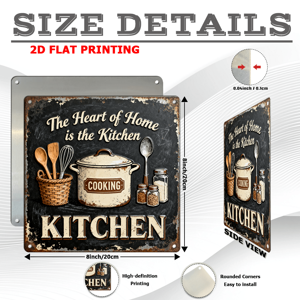 Vintage Metal Kitchen Wall Dec - Home Cooking In recension och pris