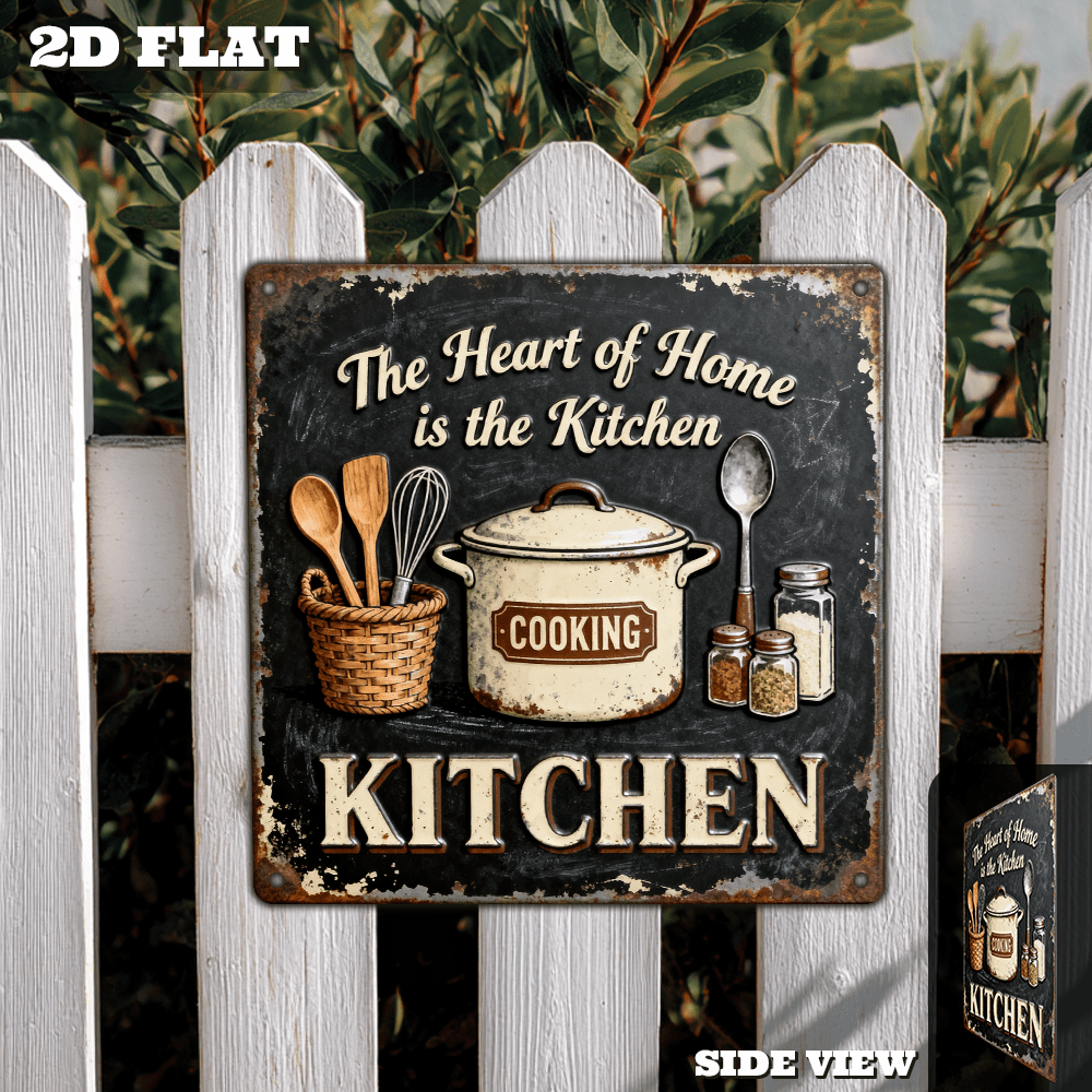 Vintage Metal Kitchen Wall Dec - Home Cooking In recension och pris