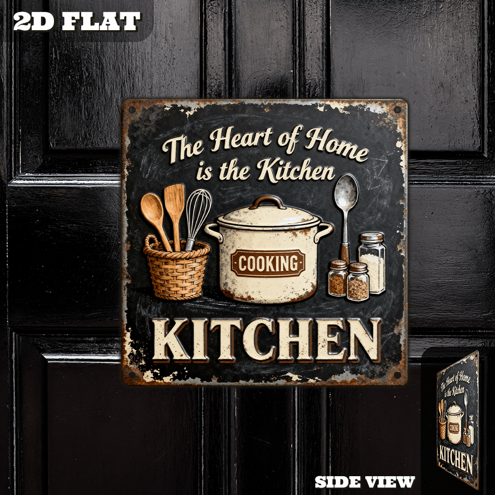 Vintage Metal Kitchen Wall Dec - Home Cooking In recension och pris
