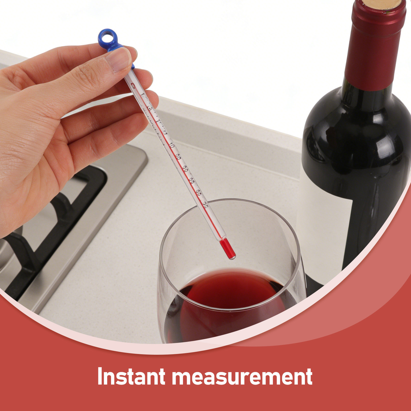 Glass Wine Thermometer Easy Re - Home Cooking In recension och pris