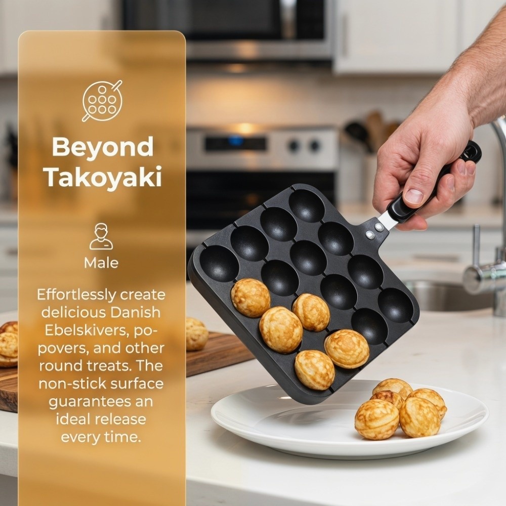 Cast Aluminum Takoyaki Grill P - Takoyaki Pan Cast recension och pris