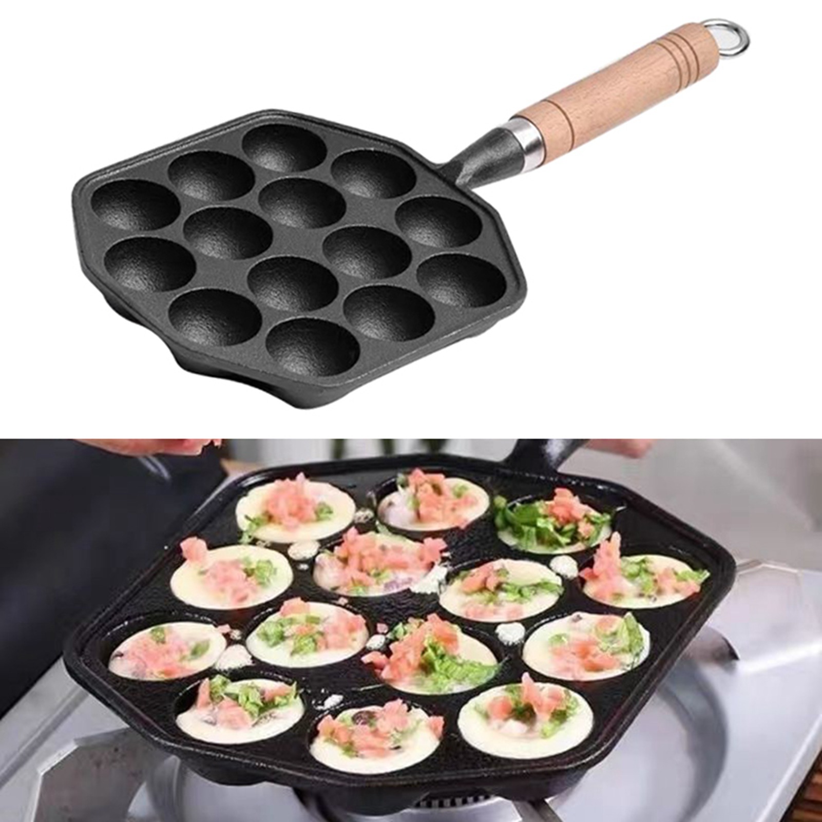 Takoyaki Grill Pan Octopus Mea - Takoyaki Pan Cast recension och pris