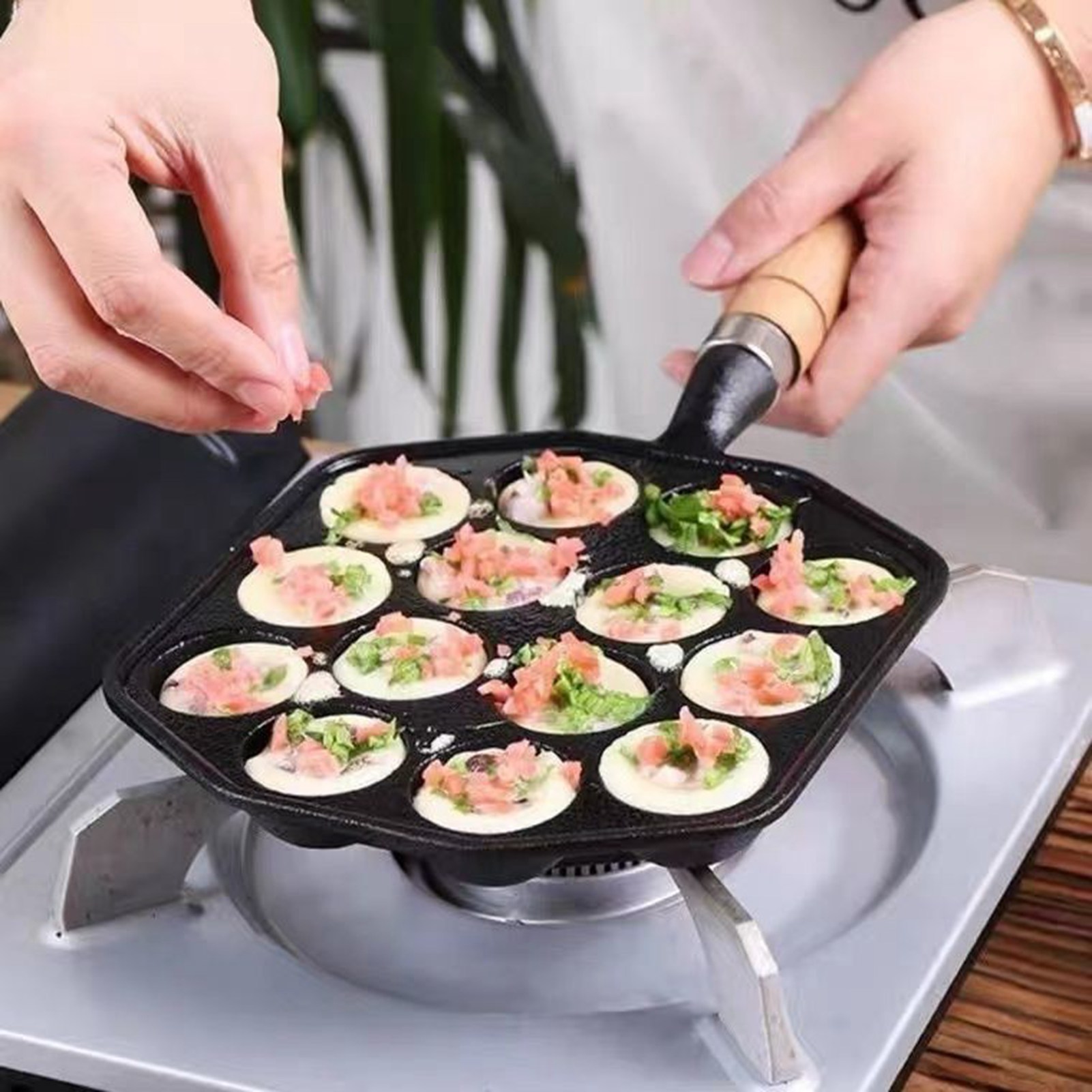 Takoyaki Grill Pan Easy To Cle - Takoyaki Pan Cast recension och pris