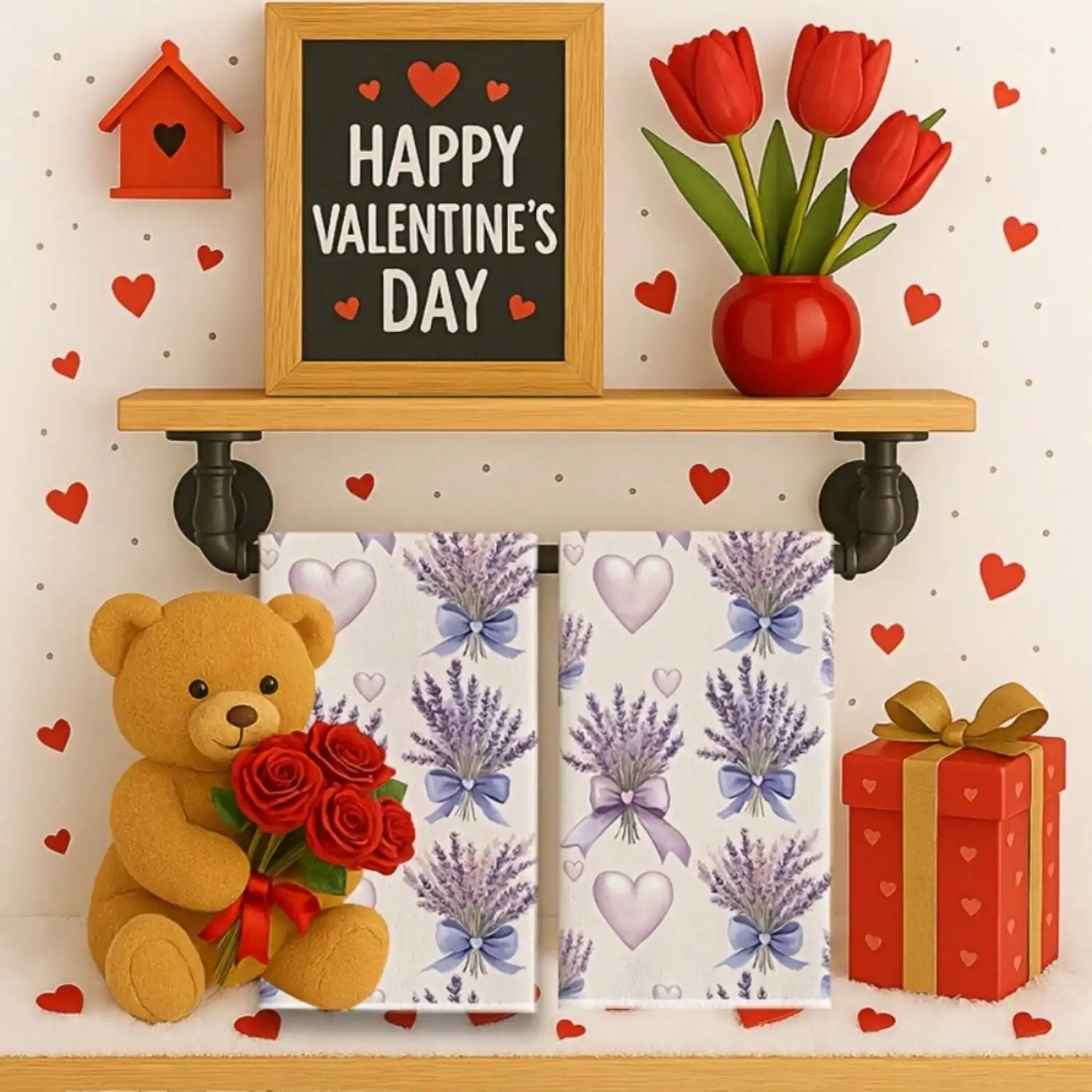 2pcs Valentine's Day Lavender  - Home Cooking Kitchen recension och pris