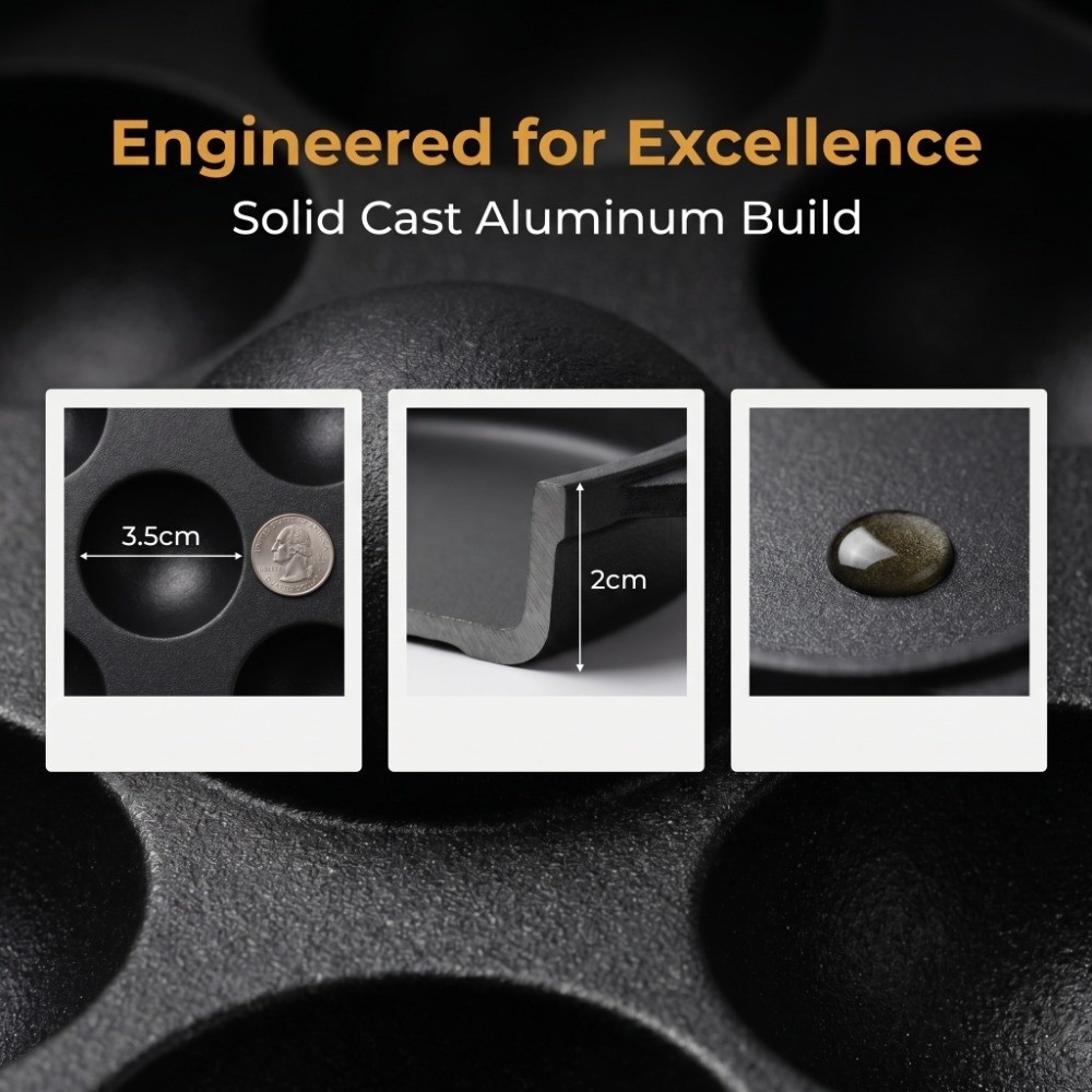 Cast Aluminum Takoyaki Grill P - Takoyaki Pan Cast recension och pris