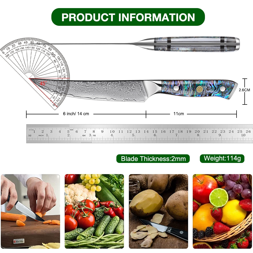 Japanese Damascus Steel Utilit - Home Cooking In Japanese recension och pris