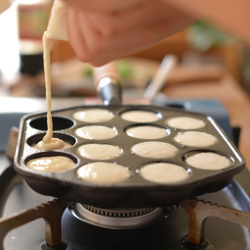 12/14 Hole Takoyaki Pan Wooden - Takoyaki Pan Cast recension och pris